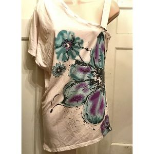 Cute One Shoulder Top By Rue 21 Medium